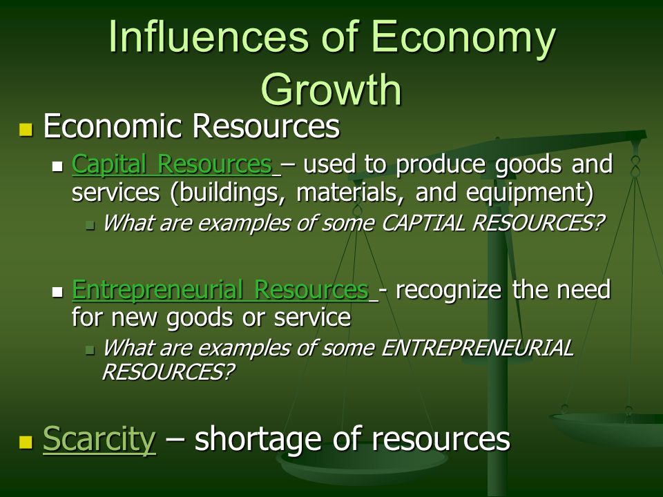 Influences of Economy Growth
