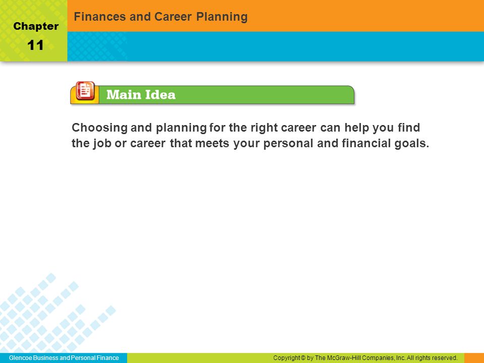 11 Finances and Career Planning