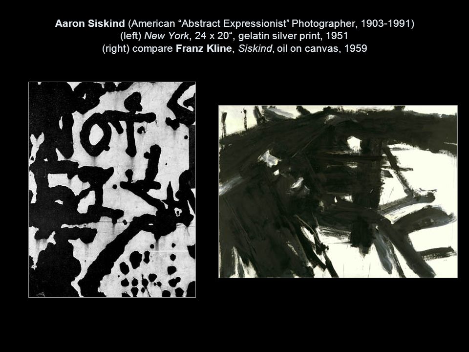 Aaron Siskind American Abstract Expressionist Photographer