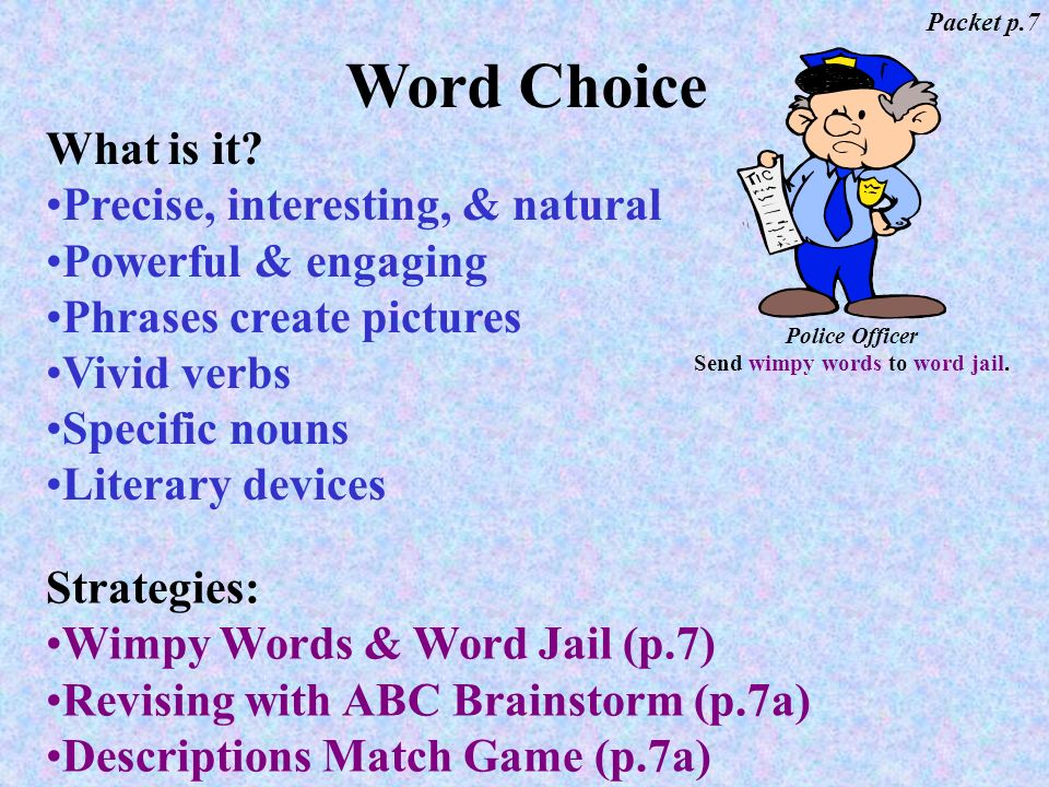 Send wimpy words to word jail.