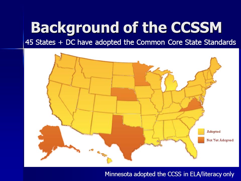 Background of the CCSSM