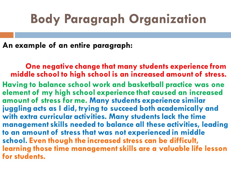 expository paragraph examples for middle school