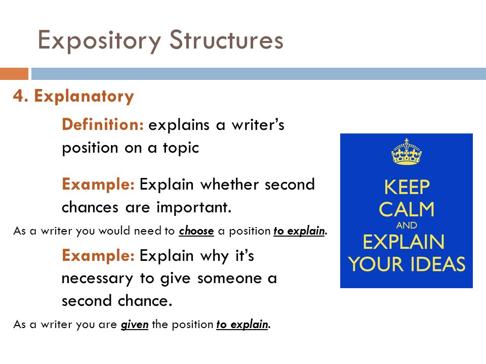 Expository Structures