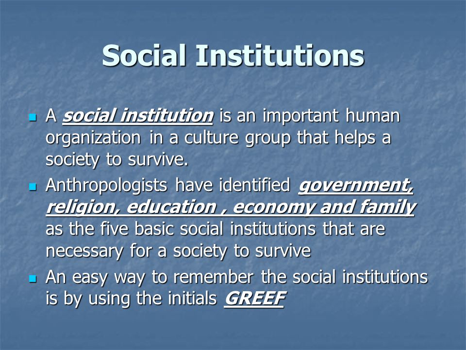 importance of education as a social institution of society