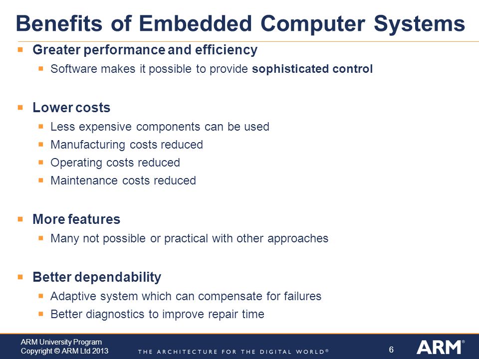 Benefits of Embedded Computer Systems