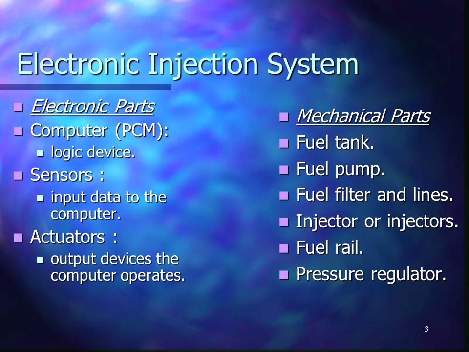 FUEL INJECTION SYSTEMS - ppt video online download