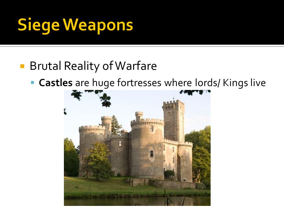 Siege Weapons Brutal Reality of Warfare