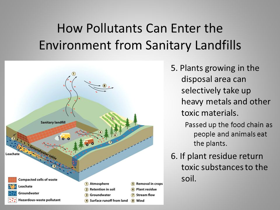 How Pollutants Can Enter the Environment from Sanitary Landfills