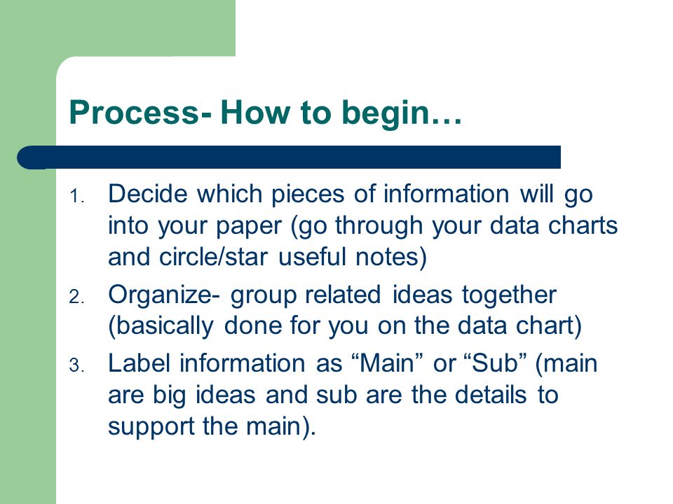 Outlining How To Organize Your Research Ppt Video Online Download