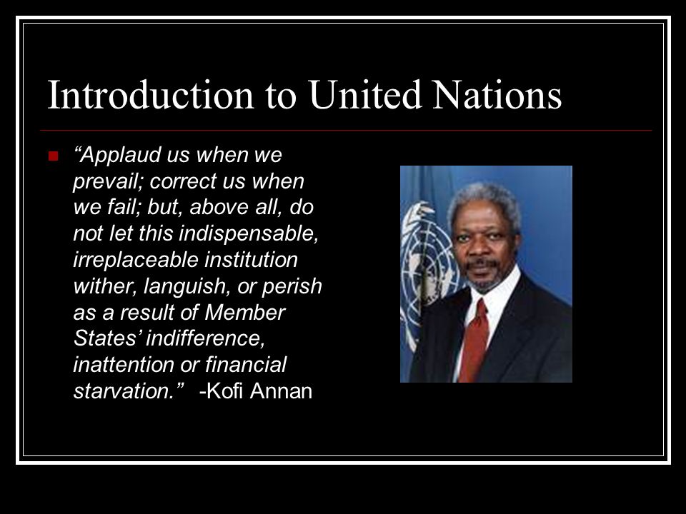 Introduction to United Nations