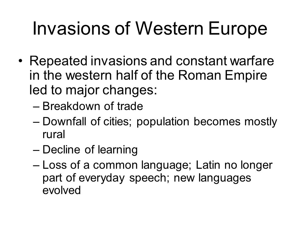 Invasions of Western Europe
