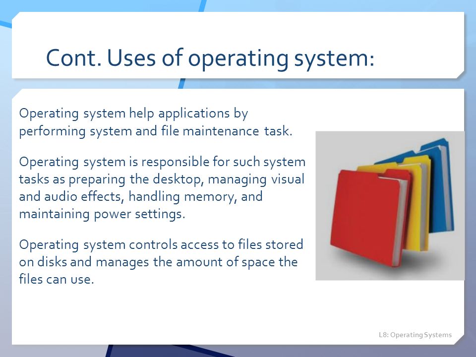 Lesson 8: Operating Systems - ppt video online download