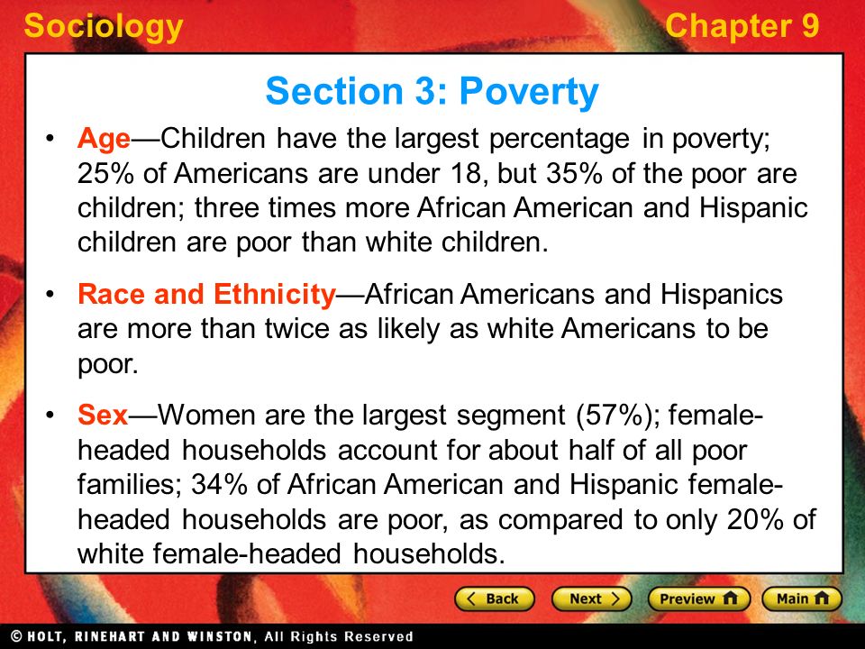Section 3: Poverty