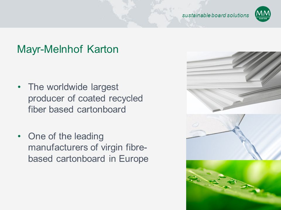 Mayr-Melnhof Karton Company Presentation ppt video online download