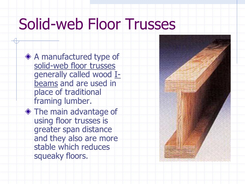 Solid-web Floor Trusses