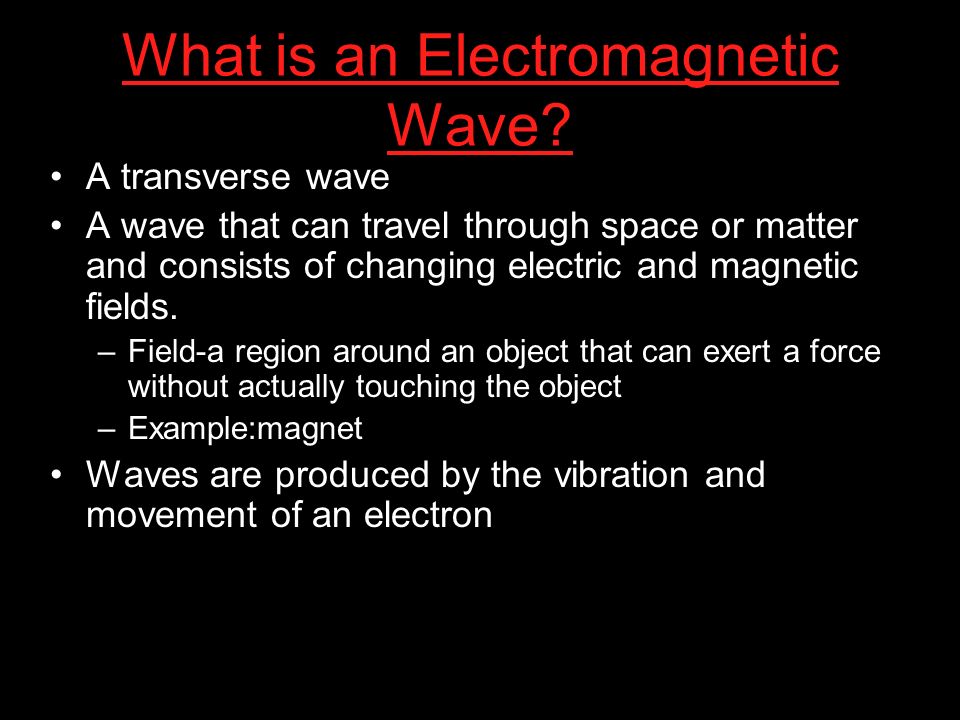 What is an Electromagnetic Wave