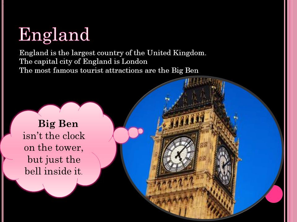 Big Ben isn’t the clock on the tower, but just the bell inside it.