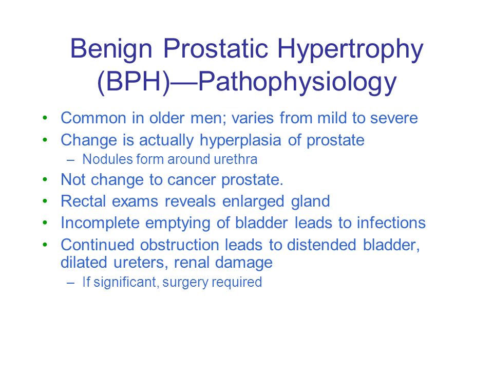 benign prostatic hyperplasia pathophysiology ppt mi prostate cancer