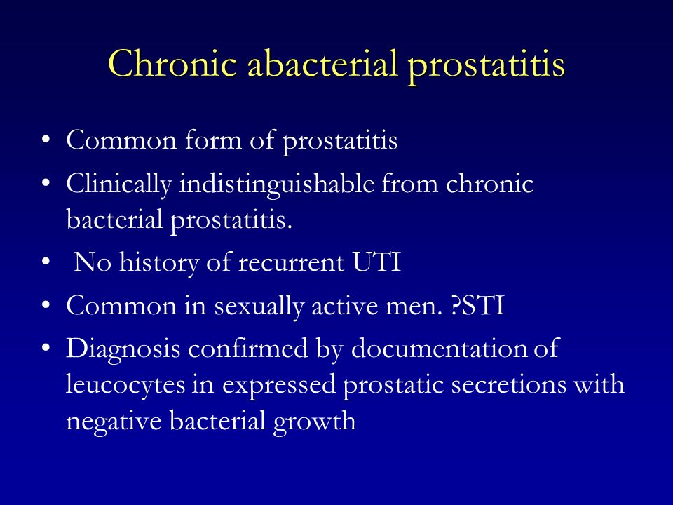 prostatitis pathophysiology pdf