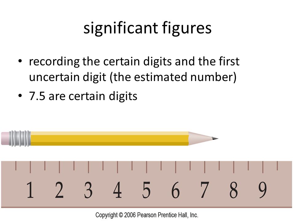 significant figures recording the certain digits and the first uncertain digit (the estimated number)