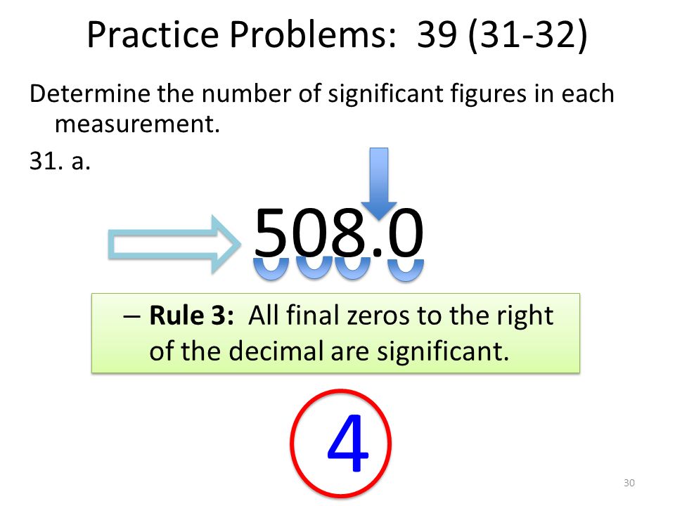 Practice Problems: 39 (31-32)