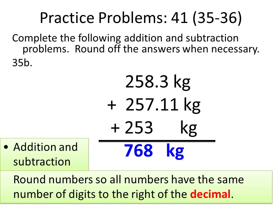Practice Problems: 41 (35-36)