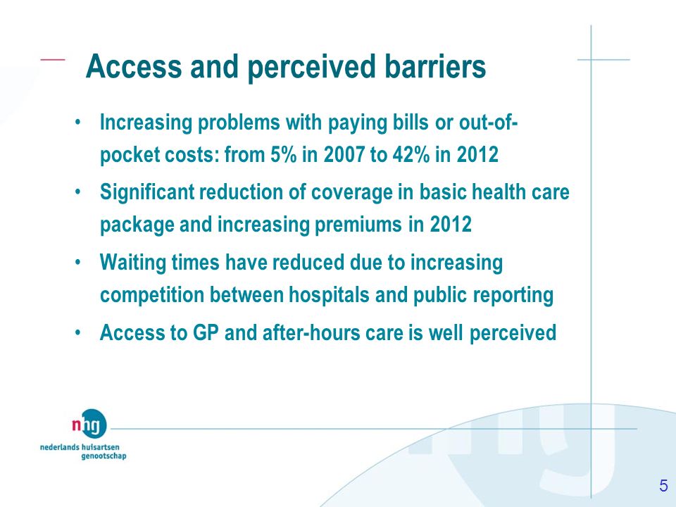 Access and perceived barriers