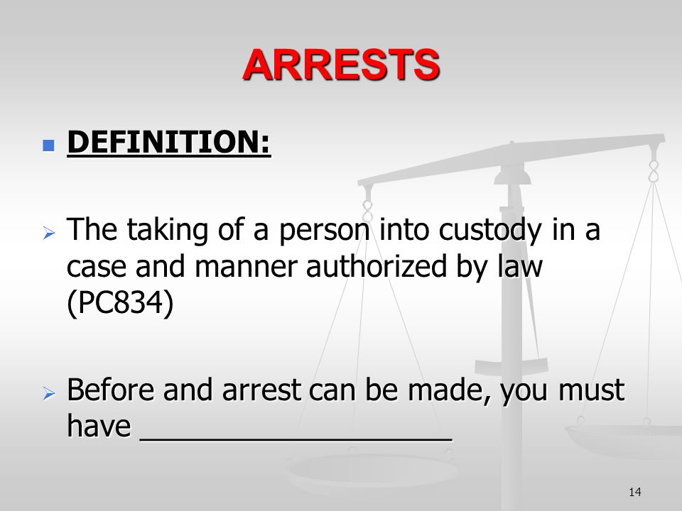 LAWS OF ARREST LEARNING DOMAIN ppt video online download