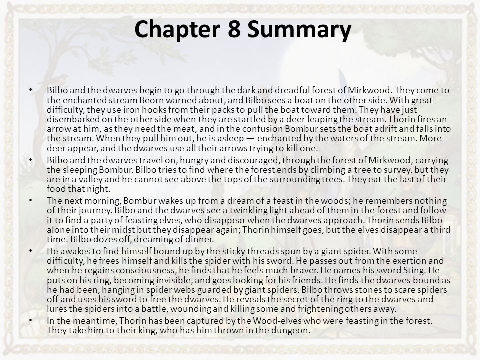 Chapter 8 Summary