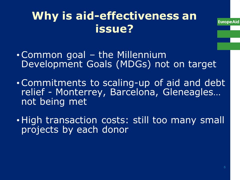 Why is aid-effectiveness an issue