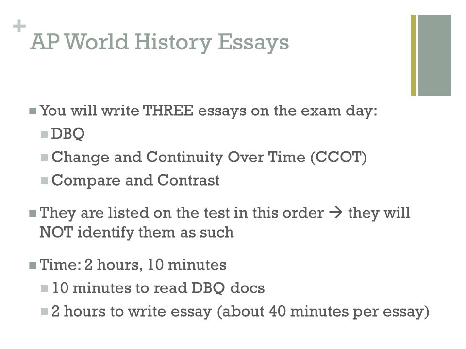 AP World History Essays