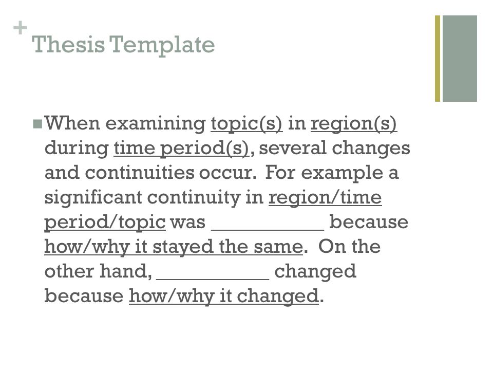Thesis Template