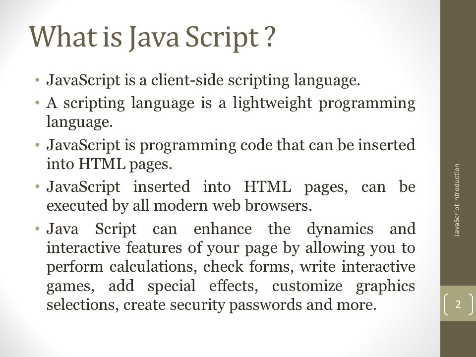 JavaScript Introduction - ppt video online download
