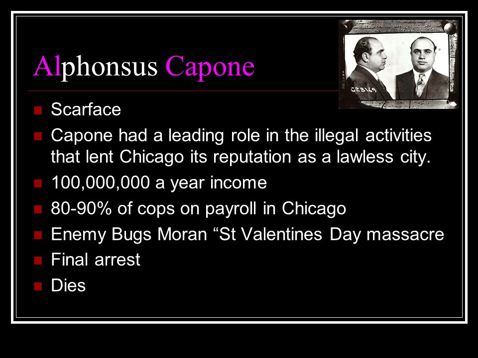 Alphonsus Capone Scarface