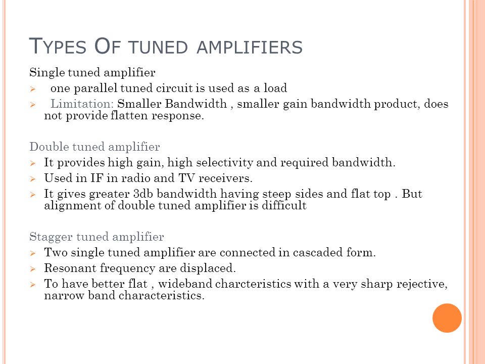 Unit 3 Tuned Amplifiers Ppt Video Online Download