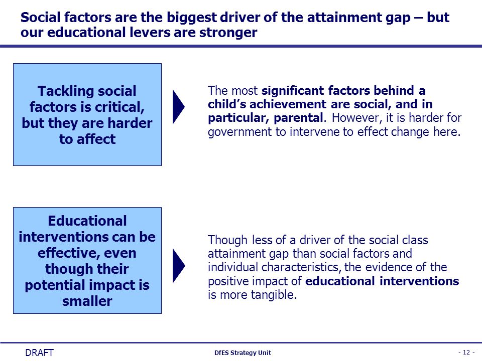 Tackling social factors is critical, but they are harder to affect