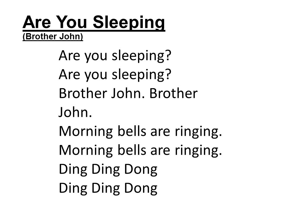 RÃ©sultat de recherche d'images pour "are you sleeping brother john parole"