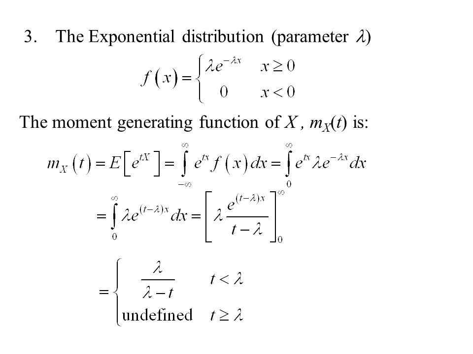 Moment Generating Functions - ppt video download
