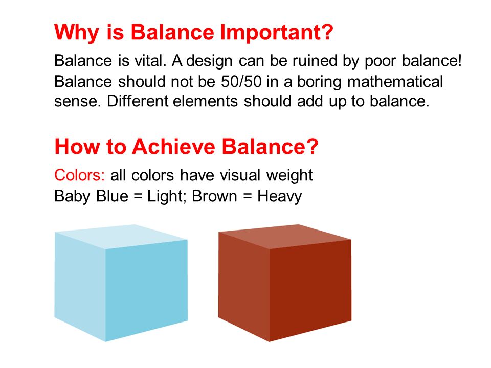 Why is Balance Important