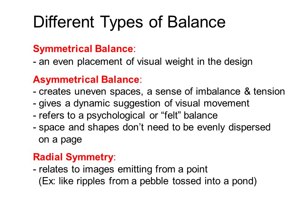 Different Types of Balance