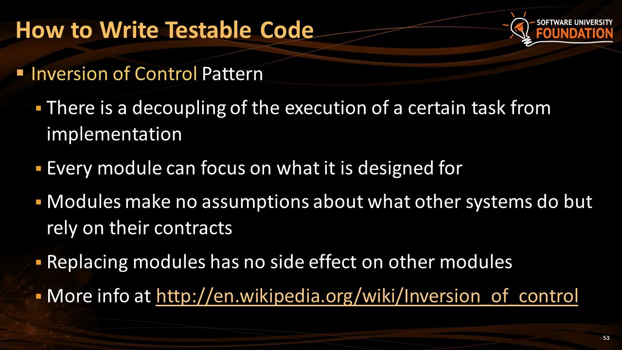 How to Write Testable Code
