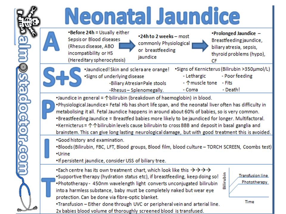 Newborn Jaundice Chart