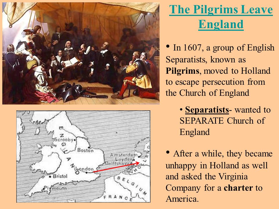 The Pilgrims Leave England