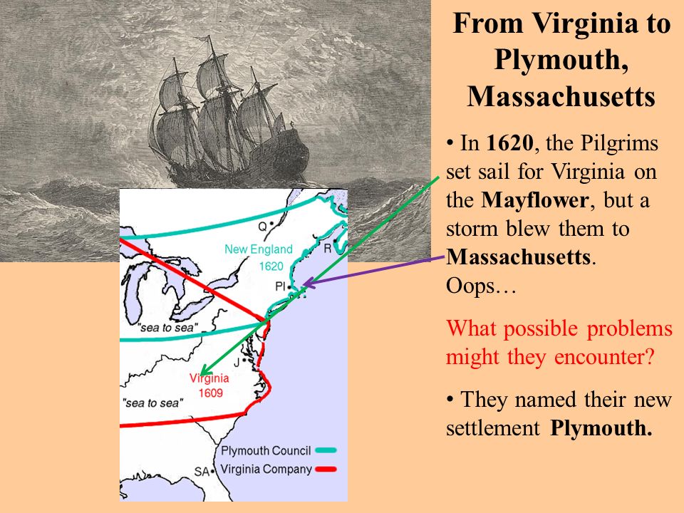 From Virginia to Plymouth, Massachusetts