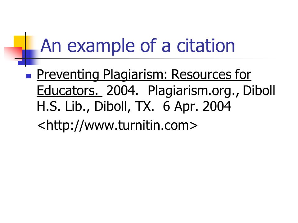 An example of a citation