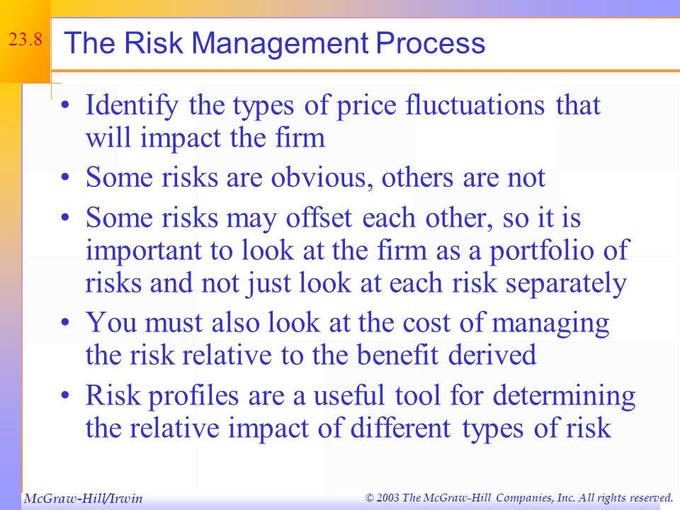 The Risk Management Process