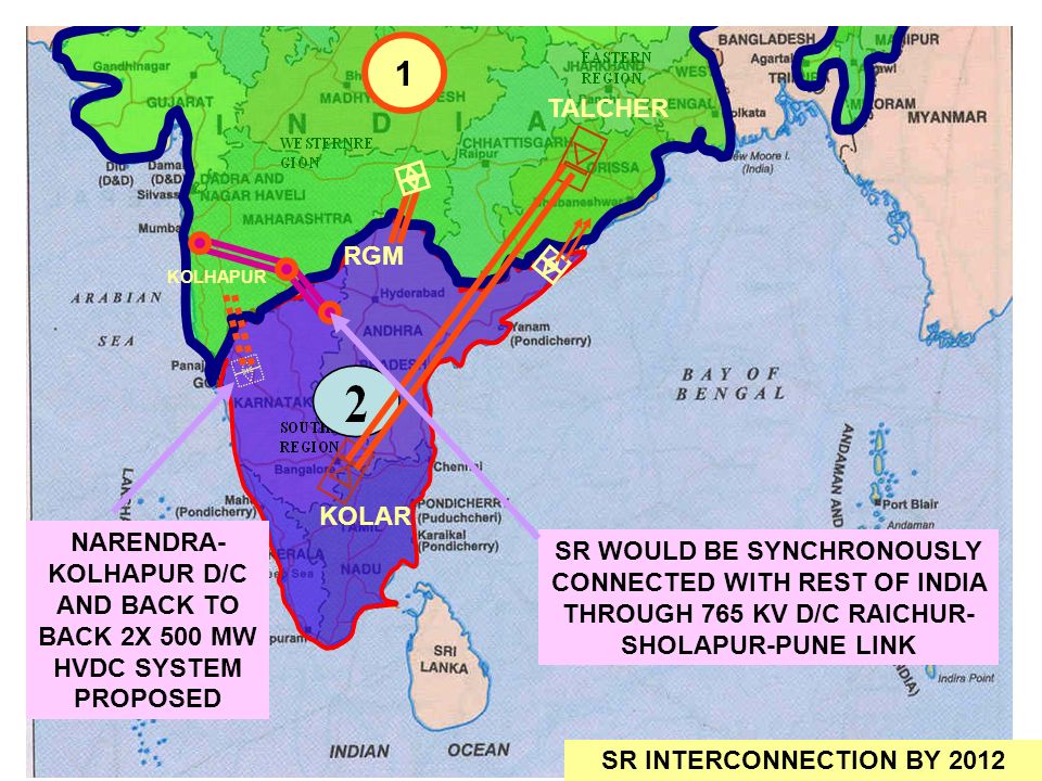 NARENDRA-KOLHAPUR D/C AND BACK TO BACK 2X 500 MW HVDC SYSTEM PROPOSED