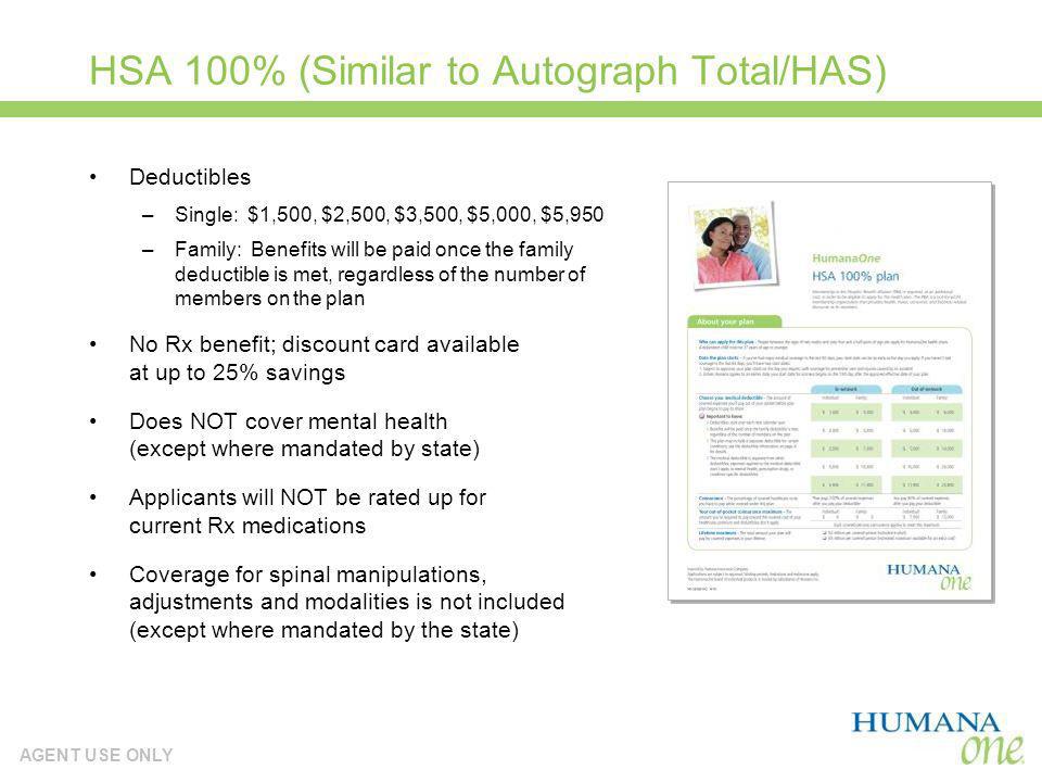 HSA 100% (Similar to Autograph Total/HAS)