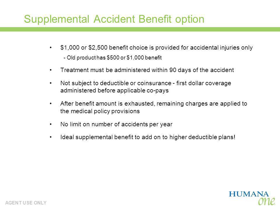Supplemental Accident Benefit option