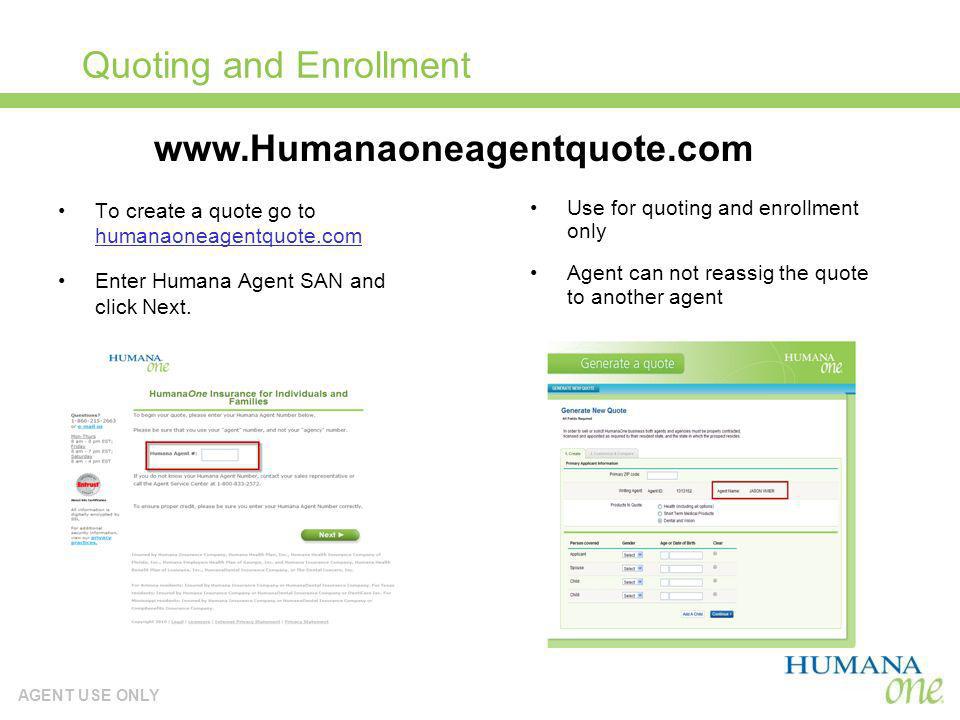 Quoting and Enrollment